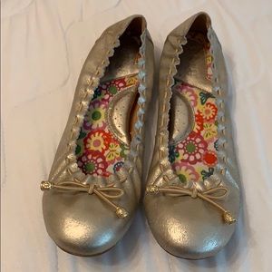 Born Mettalic Gold Flats